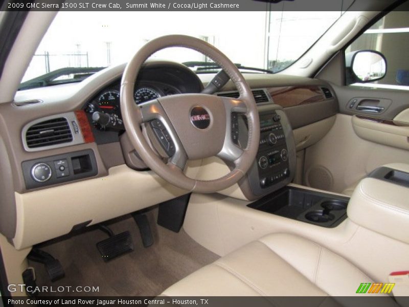 Cocoa/Light Cashmere Interior - 2009 Sierra 1500 SLT Crew Cab 