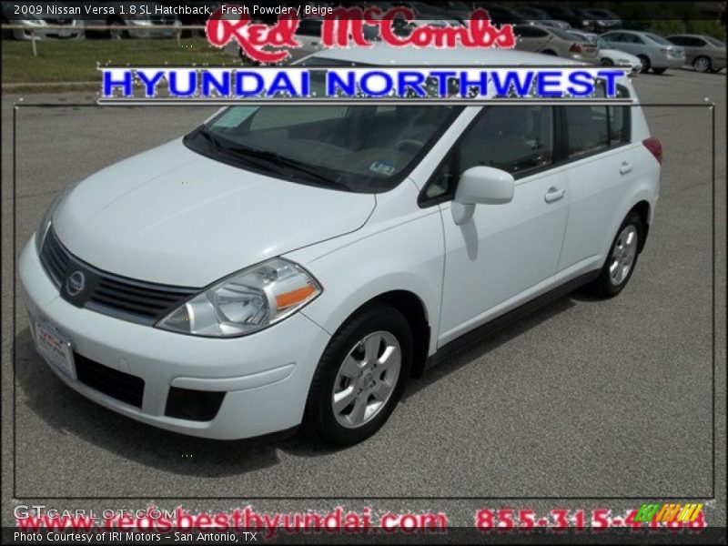 Fresh Powder / Beige 2009 Nissan Versa 1.8 SL Hatchback