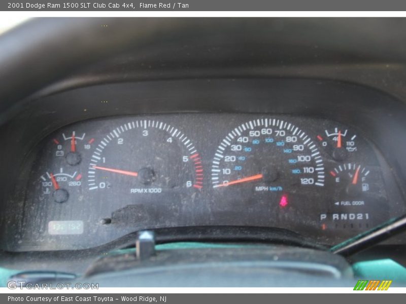 Flame Red / Tan 2001 Dodge Ram 1500 SLT Club Cab 4x4