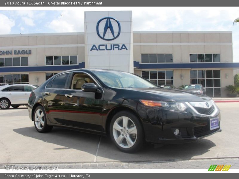 Crystal Black Pearl / Parchment 2010 Acura TSX Sedan