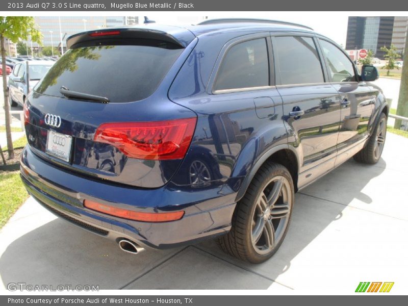 Mugello Blue Metallic / Black 2013 Audi Q7 3.0 S Line quattro