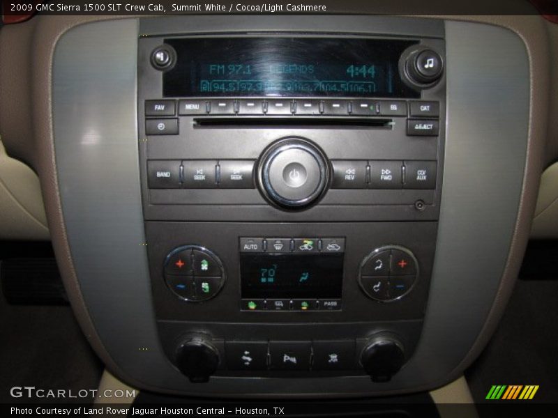 Summit White / Cocoa/Light Cashmere 2009 GMC Sierra 1500 SLT Crew Cab