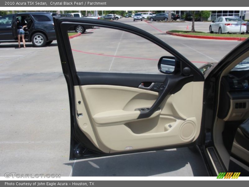 Crystal Black Pearl / Parchment 2010 Acura TSX Sedan