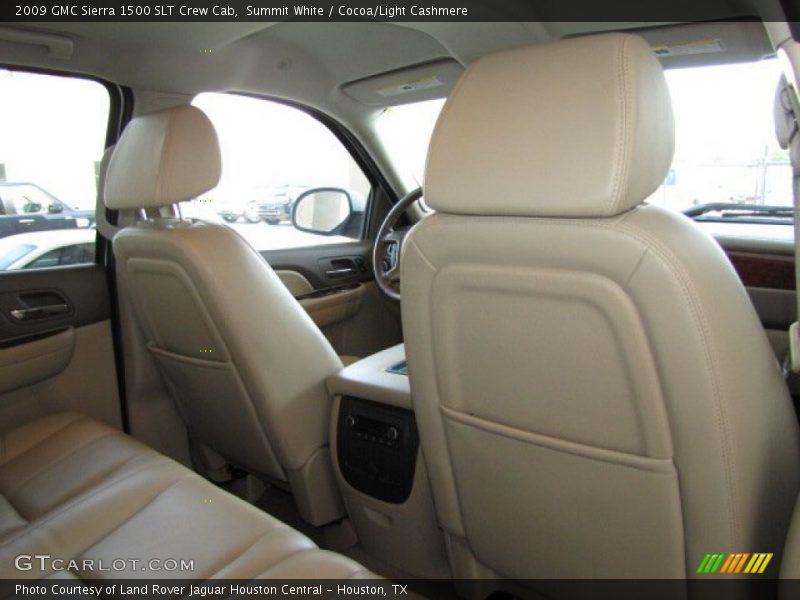 Summit White / Cocoa/Light Cashmere 2009 GMC Sierra 1500 SLT Crew Cab