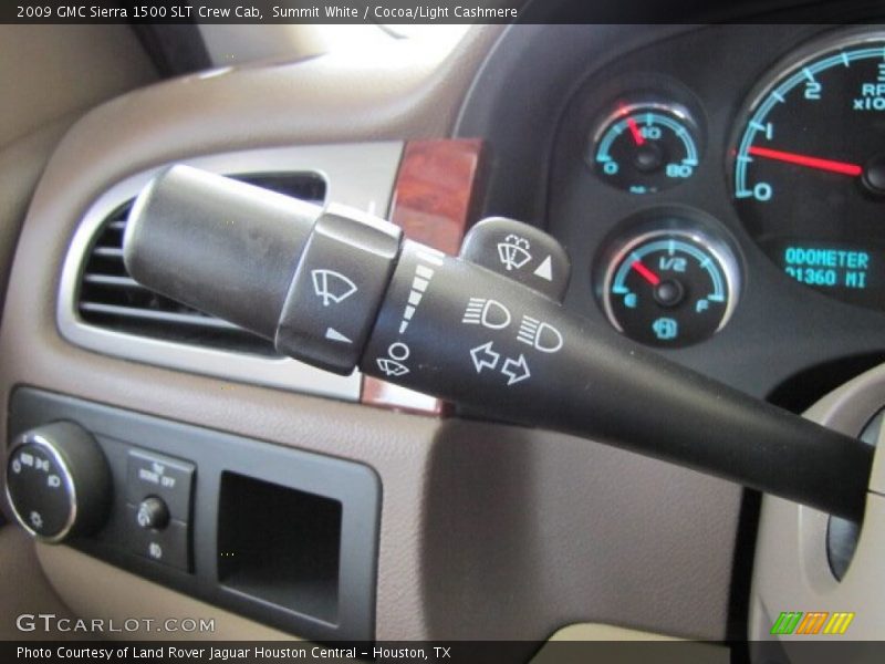Summit White / Cocoa/Light Cashmere 2009 GMC Sierra 1500 SLT Crew Cab