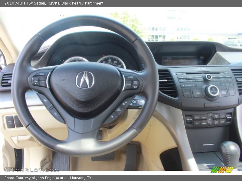 Crystal Black Pearl / Parchment 2010 Acura TSX Sedan