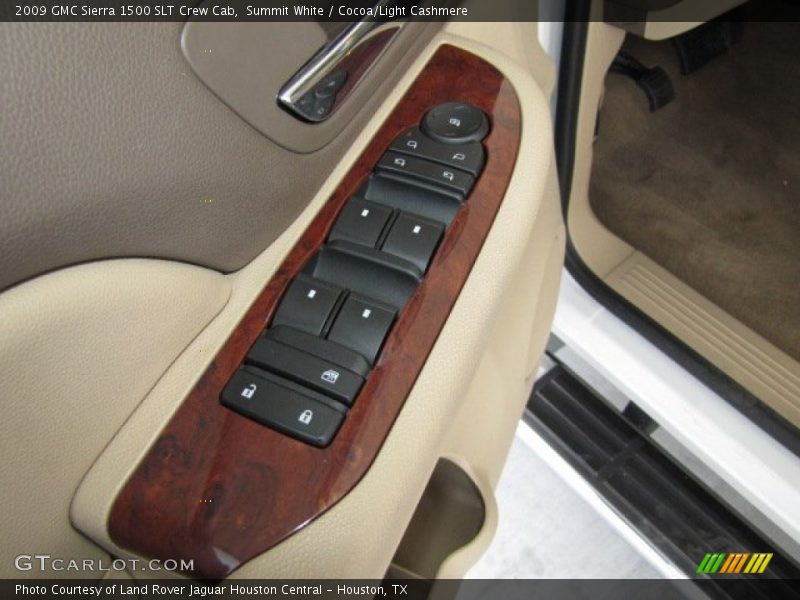 Summit White / Cocoa/Light Cashmere 2009 GMC Sierra 1500 SLT Crew Cab