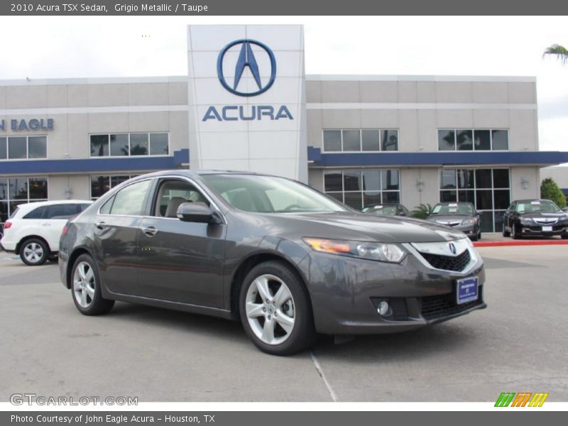 Grigio Metallic / Taupe 2010 Acura TSX Sedan
