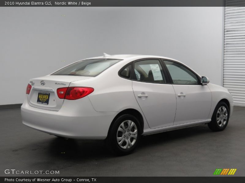 Nordic White / Beige 2010 Hyundai Elantra GLS