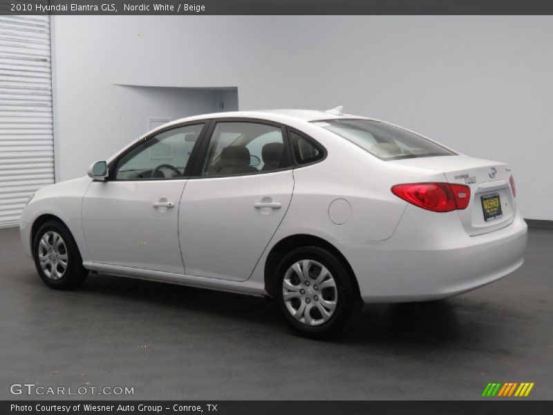 Nordic White / Beige 2010 Hyundai Elantra GLS