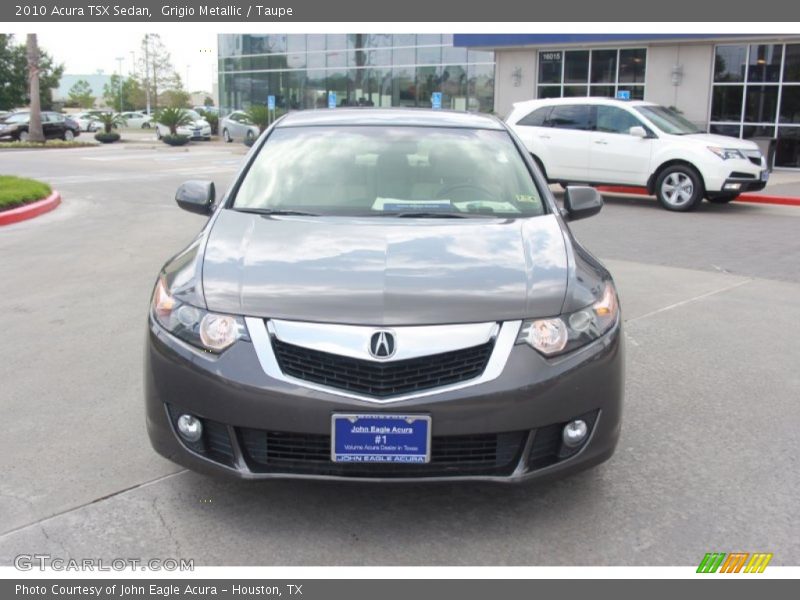 Grigio Metallic / Taupe 2010 Acura TSX Sedan