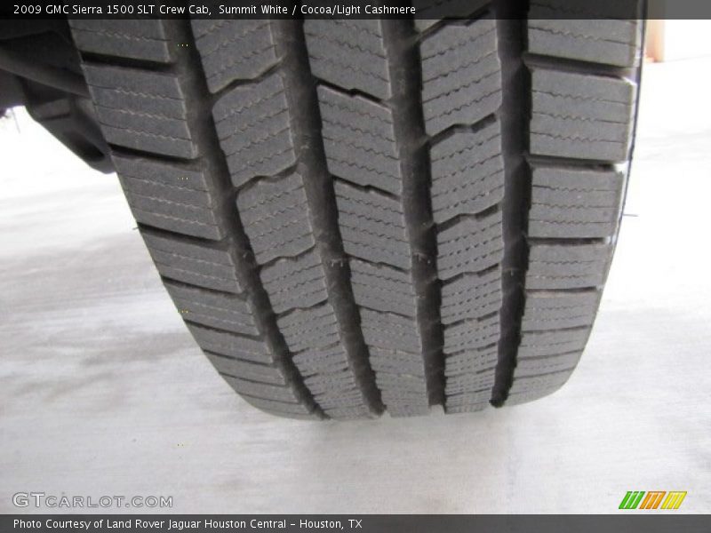 Summit White / Cocoa/Light Cashmere 2009 GMC Sierra 1500 SLT Crew Cab
