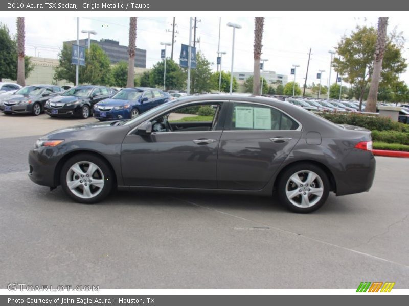 Grigio Metallic / Taupe 2010 Acura TSX Sedan