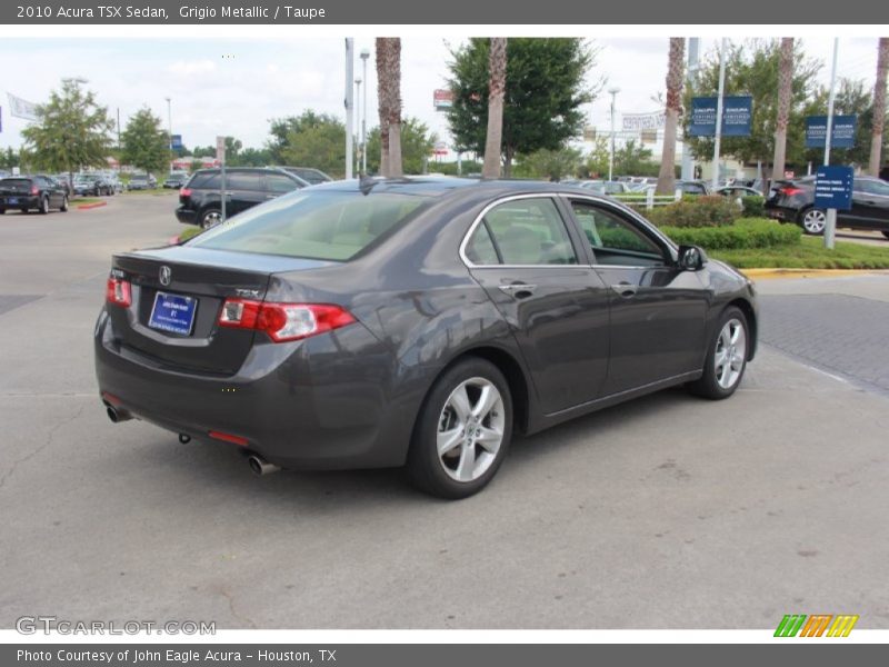 Grigio Metallic / Taupe 2010 Acura TSX Sedan