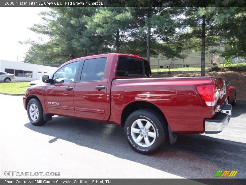 Red Brawn / Charcoal 2008 Nissan Titan SE Crew Cab