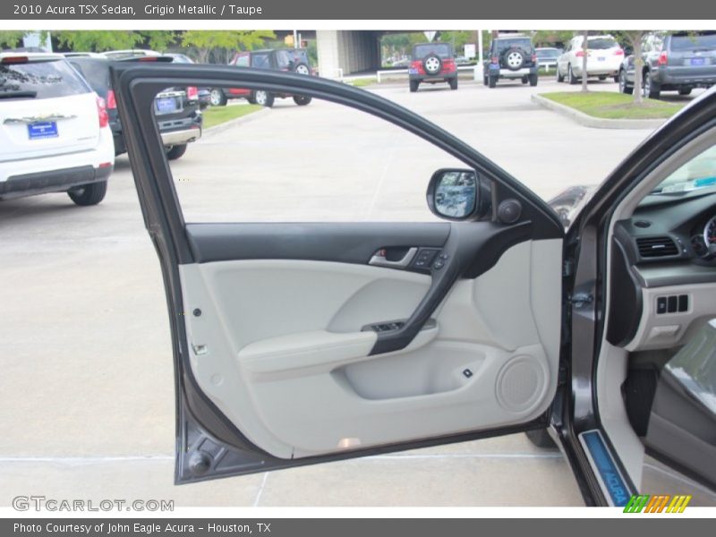 Grigio Metallic / Taupe 2010 Acura TSX Sedan