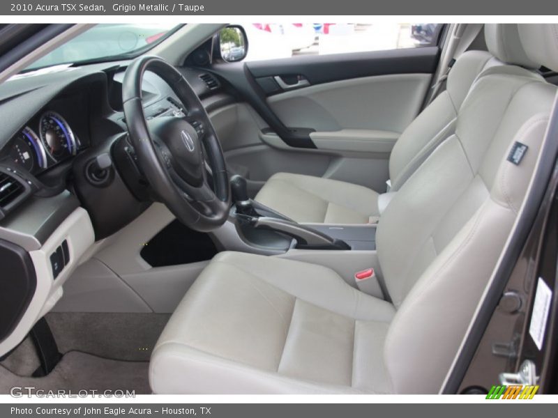 Grigio Metallic / Taupe 2010 Acura TSX Sedan