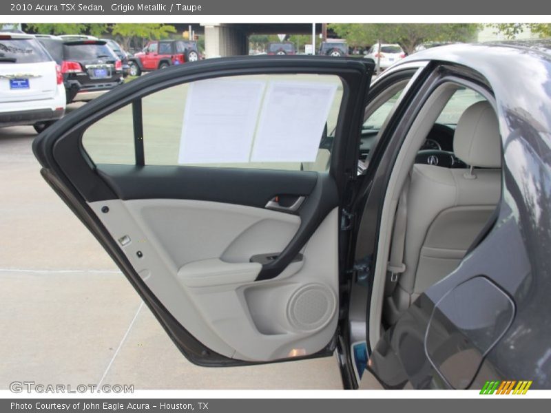 Grigio Metallic / Taupe 2010 Acura TSX Sedan