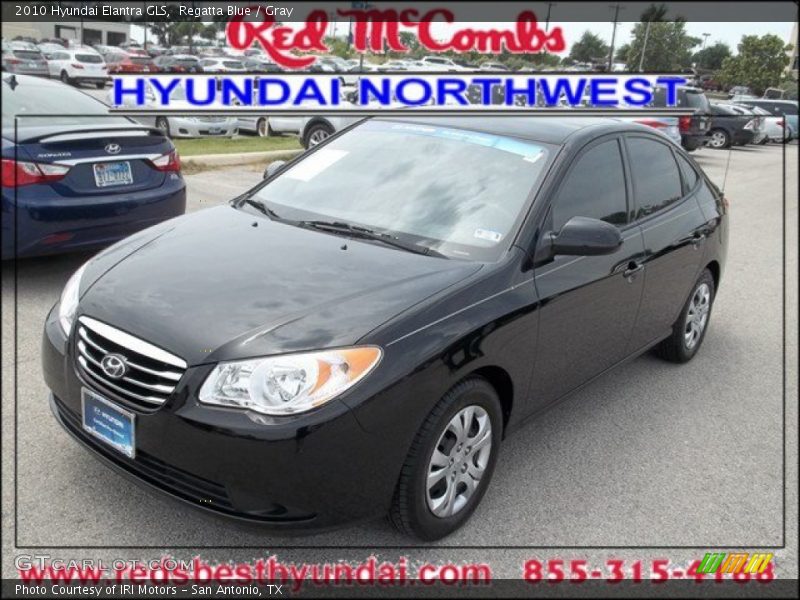 Regatta Blue / Gray 2010 Hyundai Elantra GLS