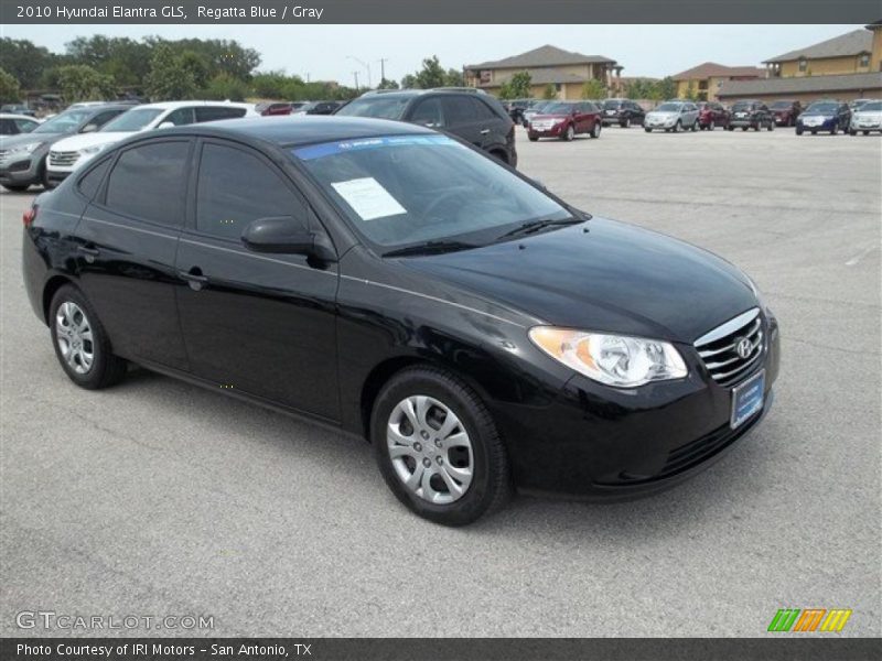 Regatta Blue / Gray 2010 Hyundai Elantra GLS