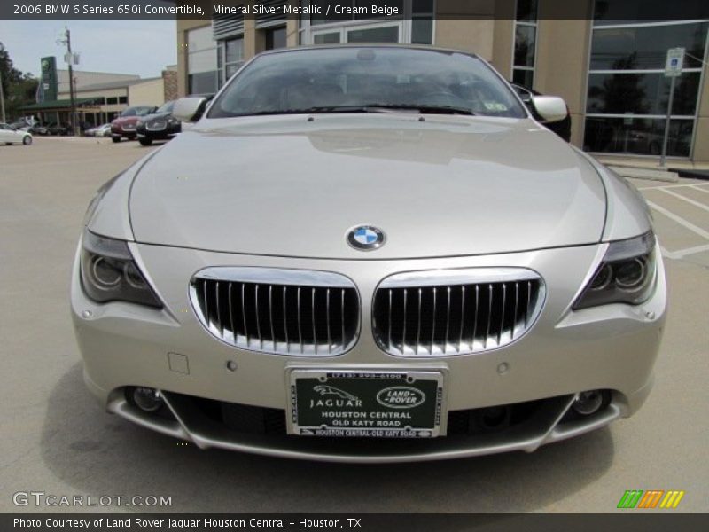 Mineral Silver Metallic / Cream Beige 2006 BMW 6 Series 650i Convertible