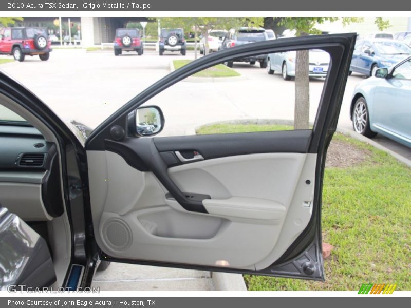 Grigio Metallic / Taupe 2010 Acura TSX Sedan