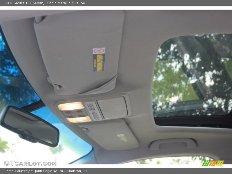 Grigio Metallic / Taupe 2010 Acura TSX Sedan