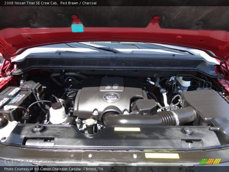 Red Brawn / Charcoal 2008 Nissan Titan SE Crew Cab