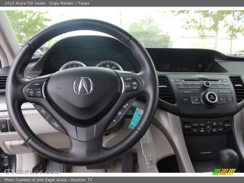 Grigio Metallic / Taupe 2010 Acura TSX Sedan