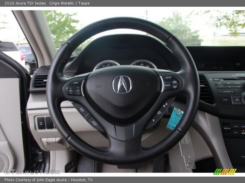 Grigio Metallic / Taupe 2010 Acura TSX Sedan