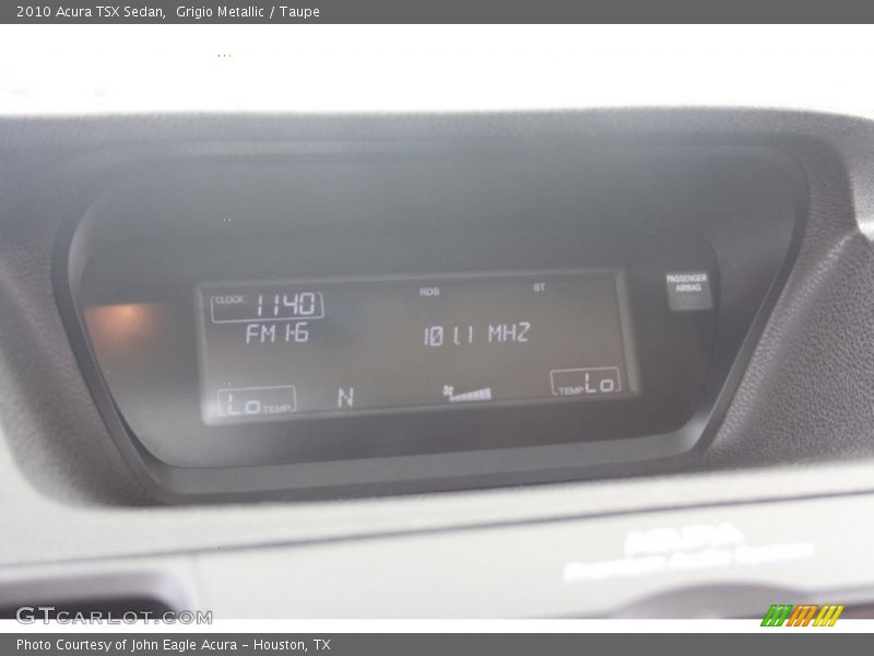 Grigio Metallic / Taupe 2010 Acura TSX Sedan