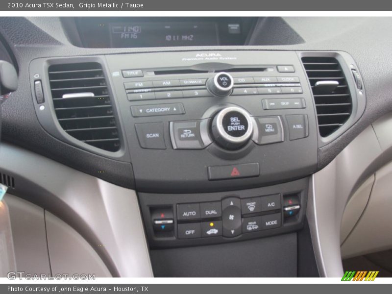 Grigio Metallic / Taupe 2010 Acura TSX Sedan