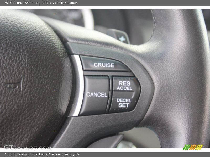 Grigio Metallic / Taupe 2010 Acura TSX Sedan