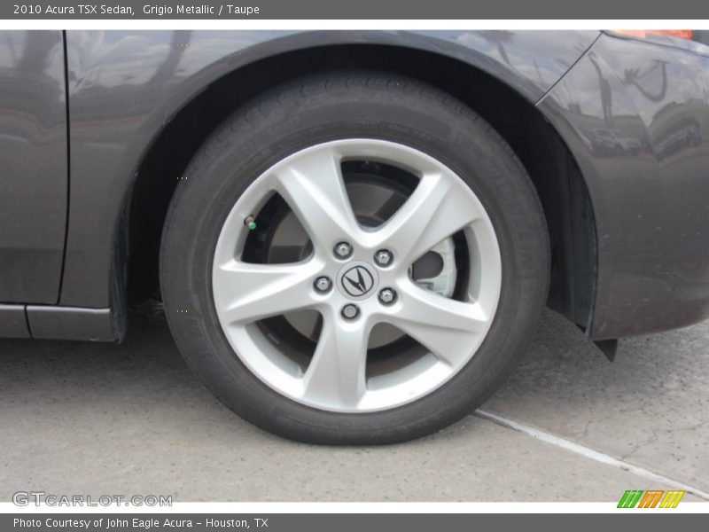 Grigio Metallic / Taupe 2010 Acura TSX Sedan
