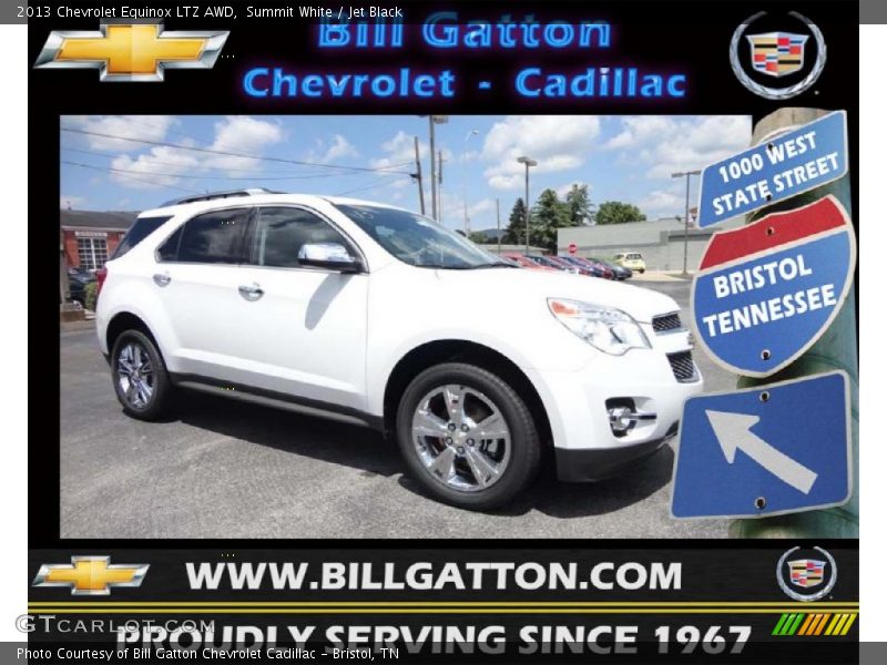 Summit White / Jet Black 2013 Chevrolet Equinox LTZ AWD