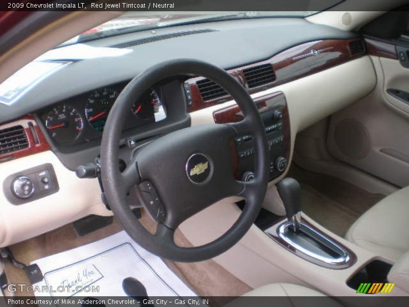 Red Jewel Tintcoat / Neutral 2009 Chevrolet Impala LT