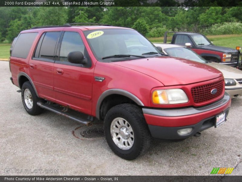 Laser Red / Medium Graphite 2000 Ford Expedition XLT 4x4