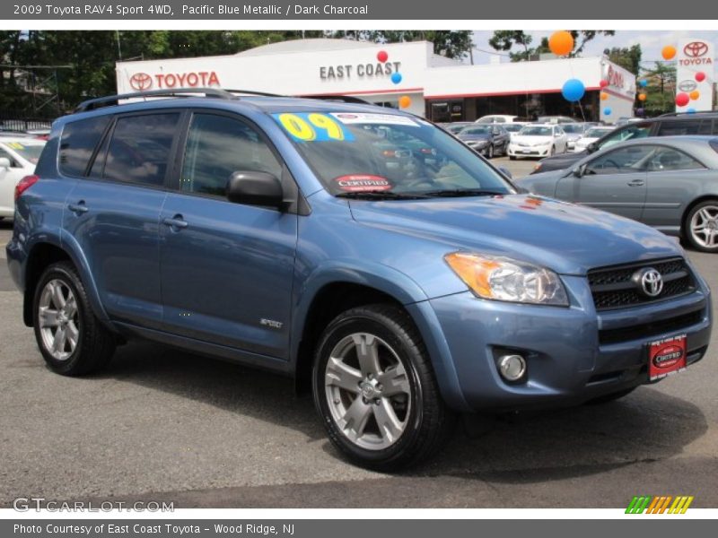 Pacific Blue Metallic / Dark Charcoal 2009 Toyota RAV4 Sport 4WD