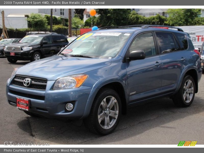 Pacific Blue Metallic / Dark Charcoal 2009 Toyota RAV4 Sport 4WD