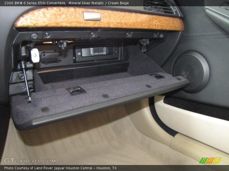 Mineral Silver Metallic / Cream Beige 2006 BMW 6 Series 650i Convertible