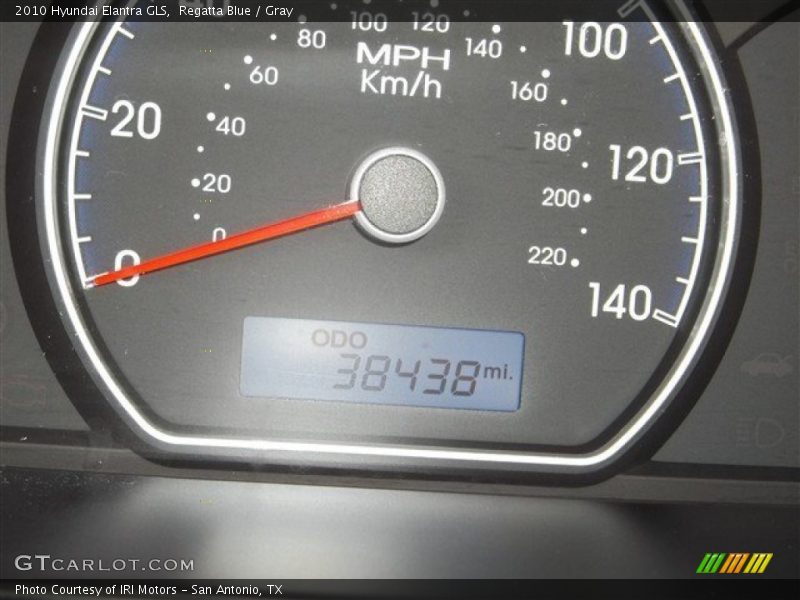 Regatta Blue / Gray 2010 Hyundai Elantra GLS