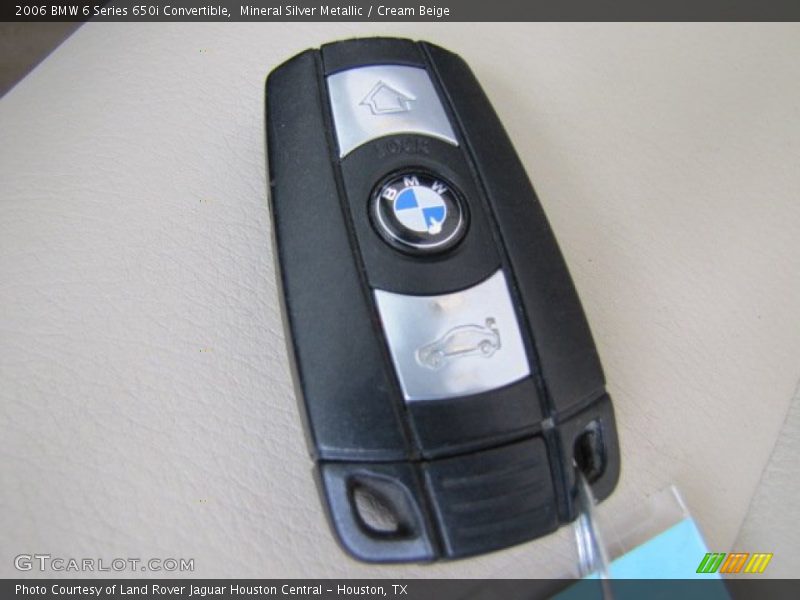 Mineral Silver Metallic / Cream Beige 2006 BMW 6 Series 650i Convertible