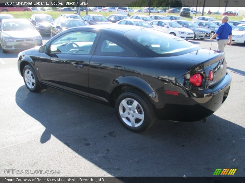 Black / Gray 2007 Chevrolet Cobalt LS Coupe