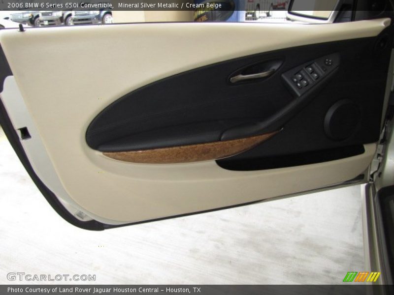 Mineral Silver Metallic / Cream Beige 2006 BMW 6 Series 650i Convertible