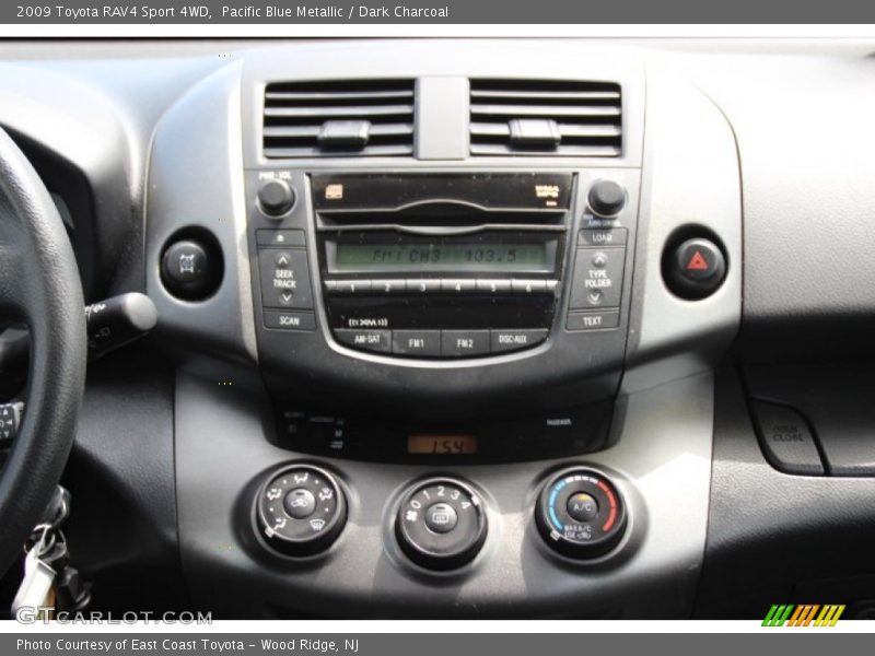 Pacific Blue Metallic / Dark Charcoal 2009 Toyota RAV4 Sport 4WD