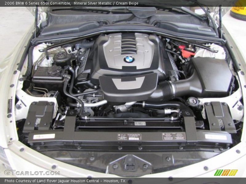 Mineral Silver Metallic / Cream Beige 2006 BMW 6 Series 650i Convertible