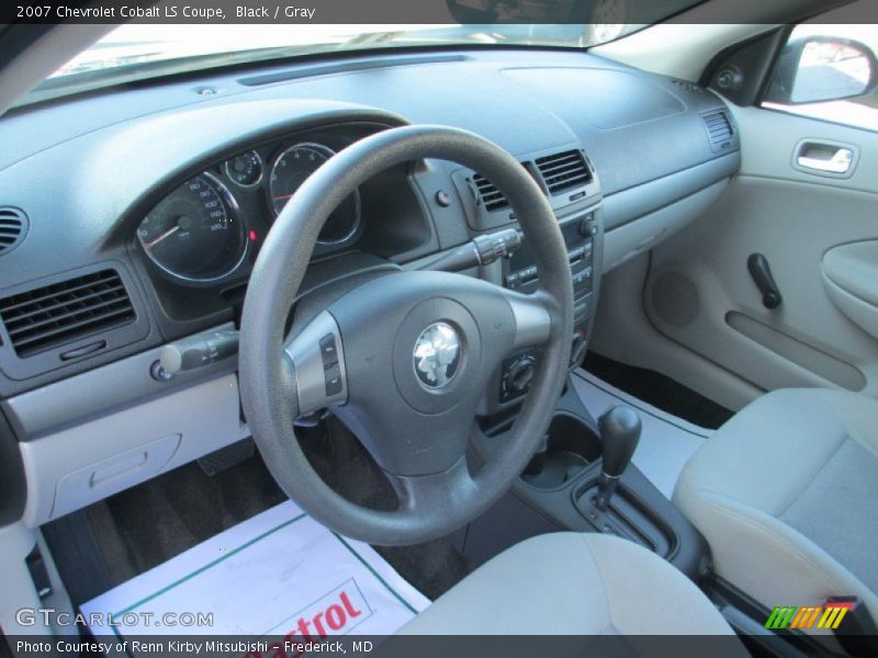 Black / Gray 2007 Chevrolet Cobalt LS Coupe