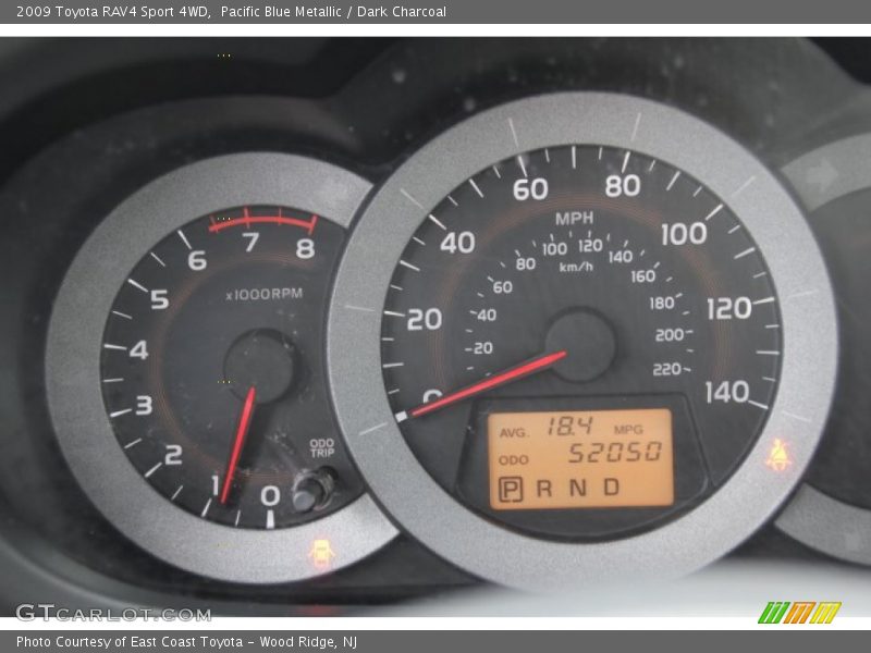 Pacific Blue Metallic / Dark Charcoal 2009 Toyota RAV4 Sport 4WD