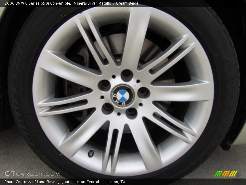 Mineral Silver Metallic / Cream Beige 2006 BMW 6 Series 650i Convertible