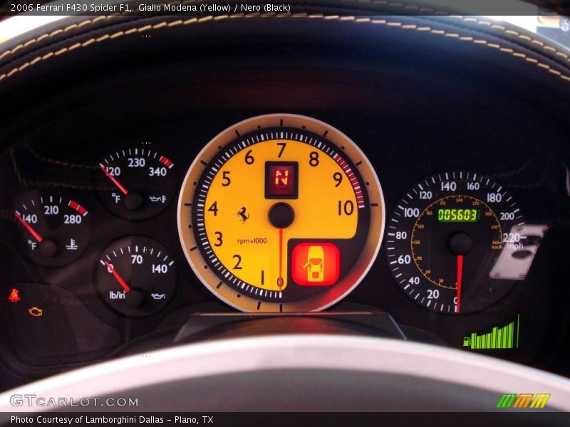 Giallo Modena (Yellow) / Nero (Black) 2006 Ferrari F430 Spider F1